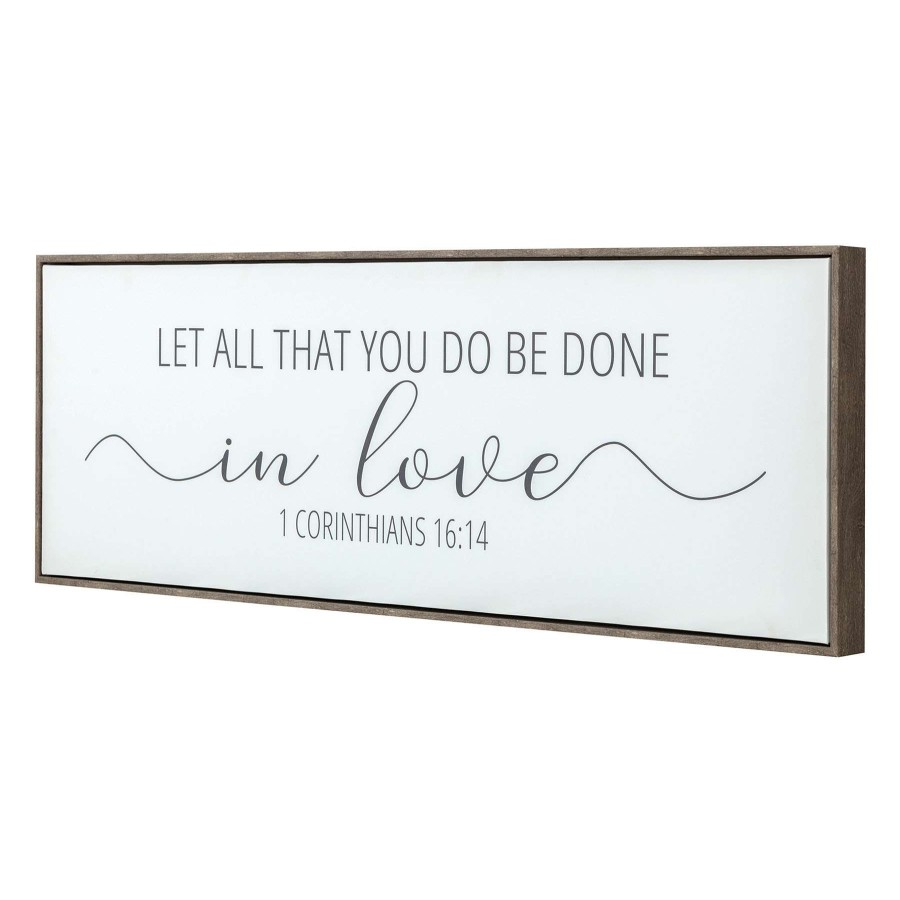 Wall Art * | In Love Framed Canvas Wall Sign, 36 12 High Quality