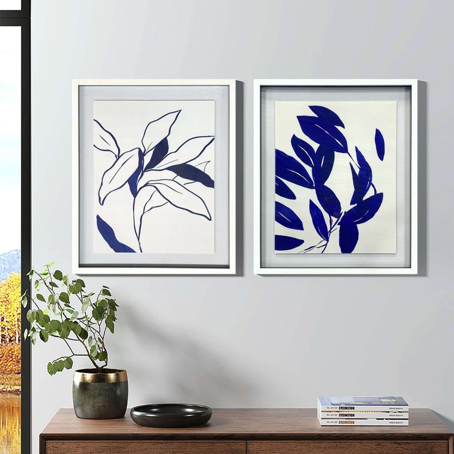 Wall Art * | Tracey Boyd Glass Framed Lily Print Wall Art, 21 25 Best Quality