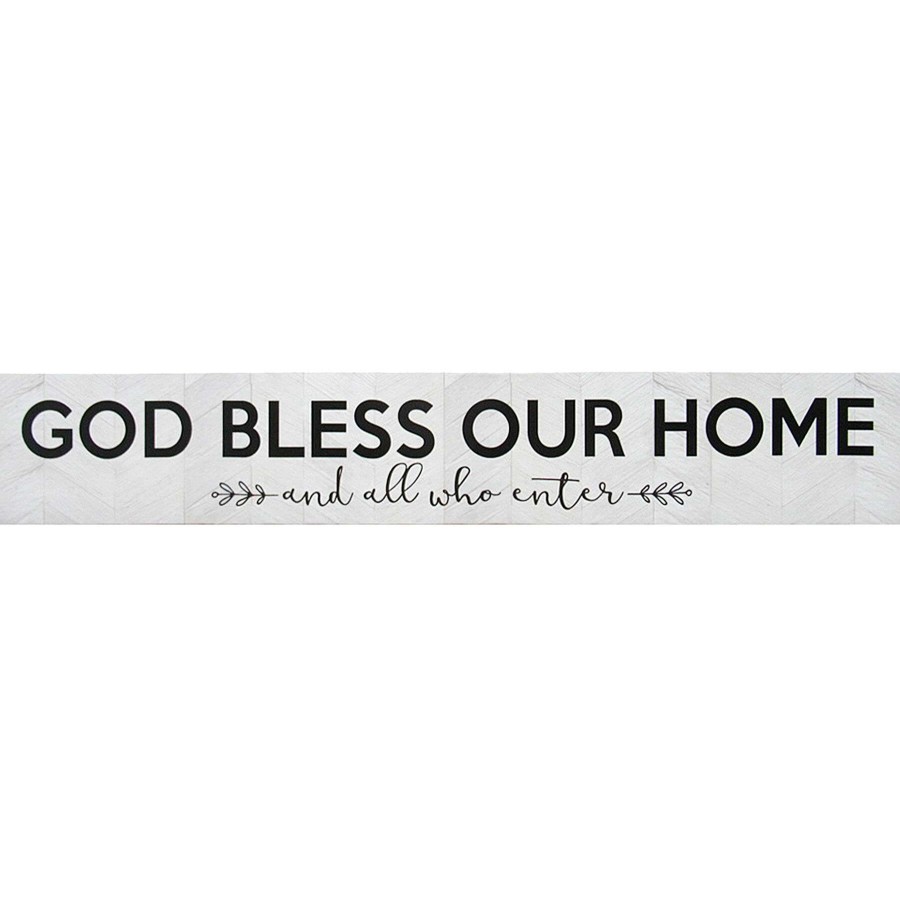 Wall Art * | God Bless Our Home Canvas Wall Art, 36 6 Unique Style