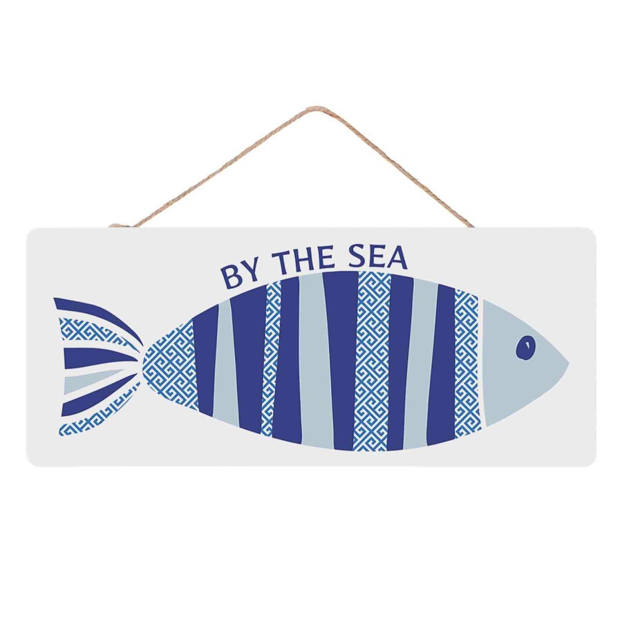 Wall Art * | Tracey Boyd By The Sea Fish Wall Sign, 5 12 Online Discount