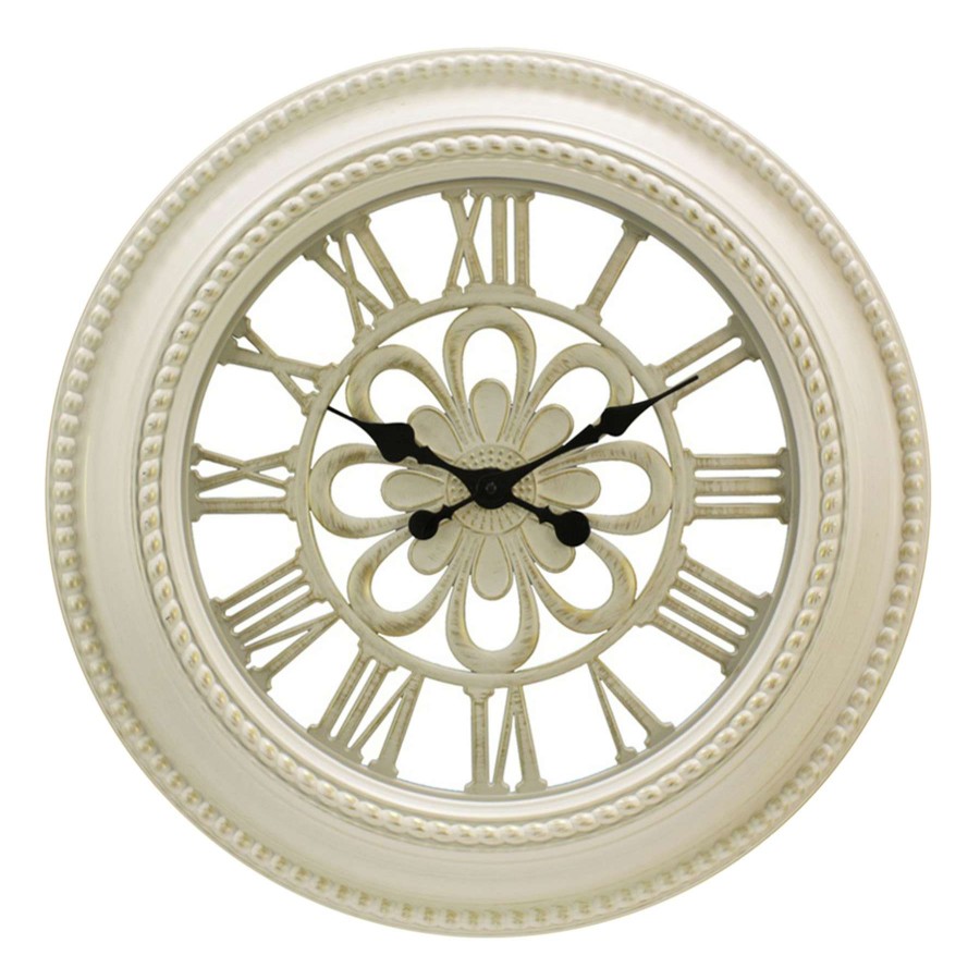 Clocks * | 23D White Studio Cutout Clock Glamor Model