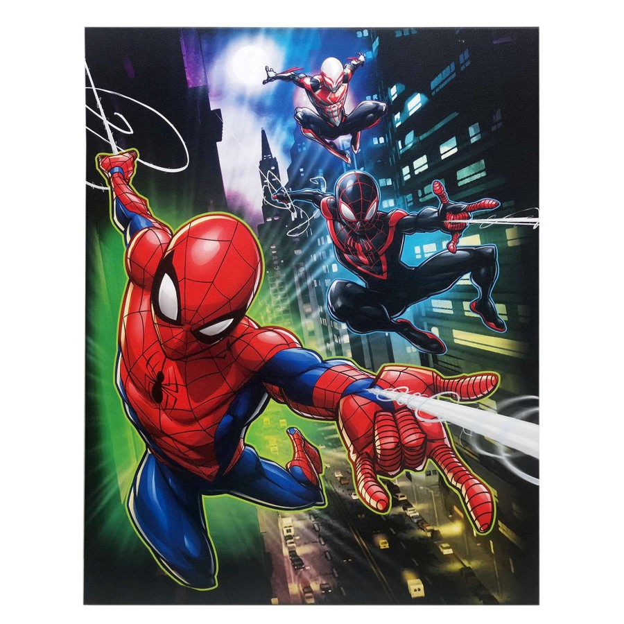 Wall Art * | Marvel Spider-Verse Canvas Wall Art, 16 20 Hot Sell