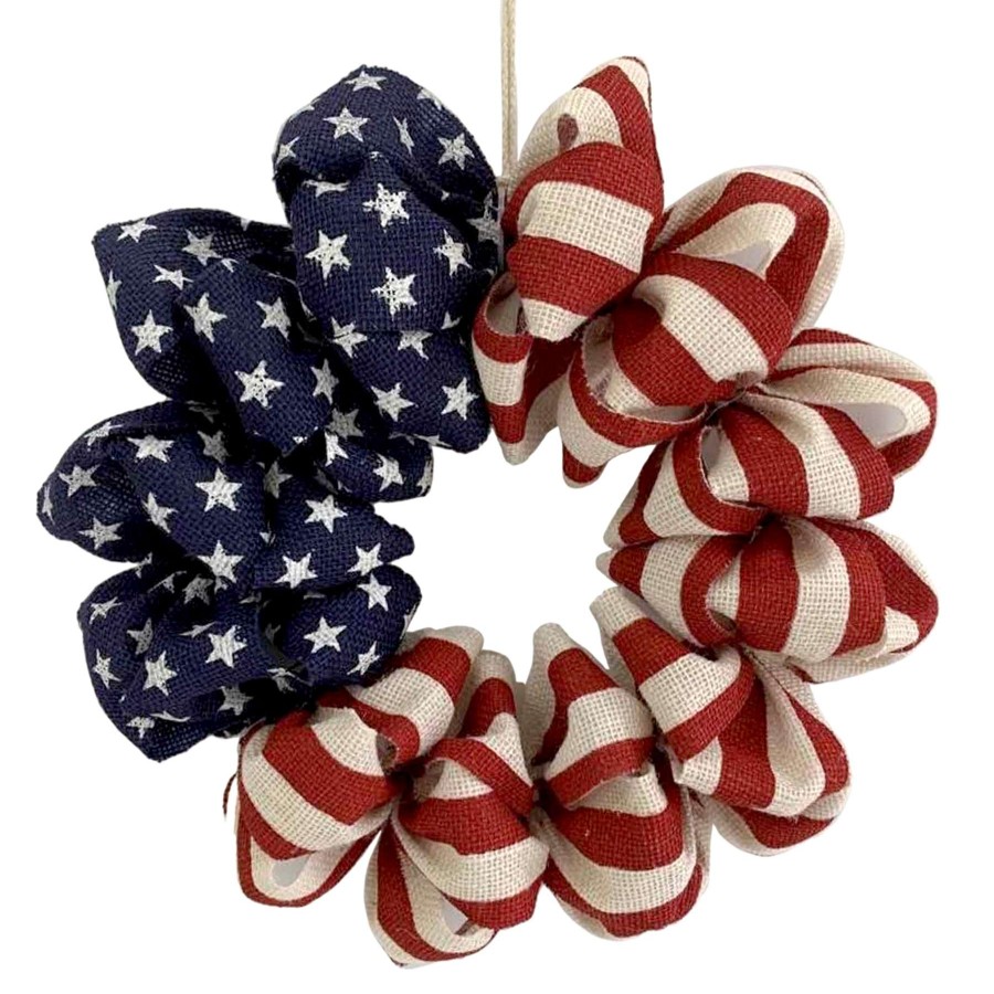 Wall Art * | Patriotic Flag Wreath, 16 New Arrivals