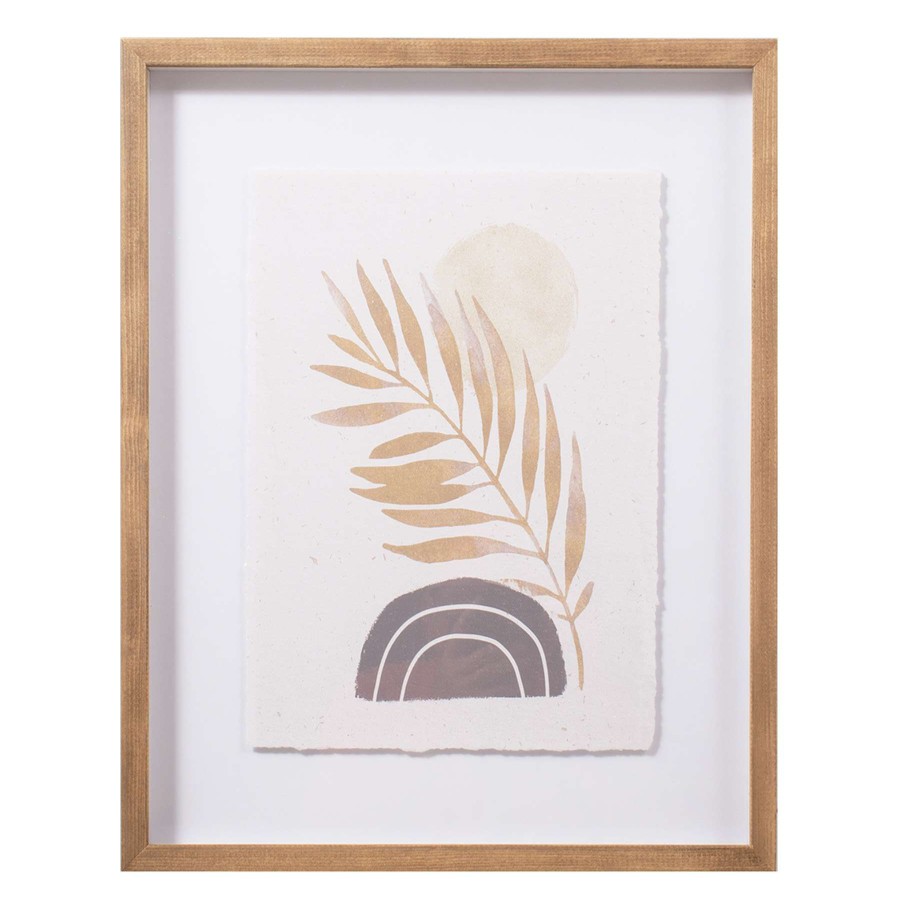 Wall Art * | Tracey Boyd Glass Framed Abstract Leaf Print, 16 20 Online Discount