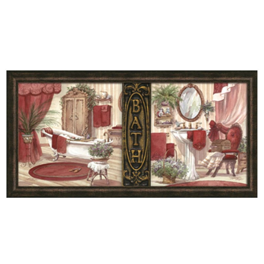 Wall Art * | 6X14 Regal Bath Framed Art Special Design