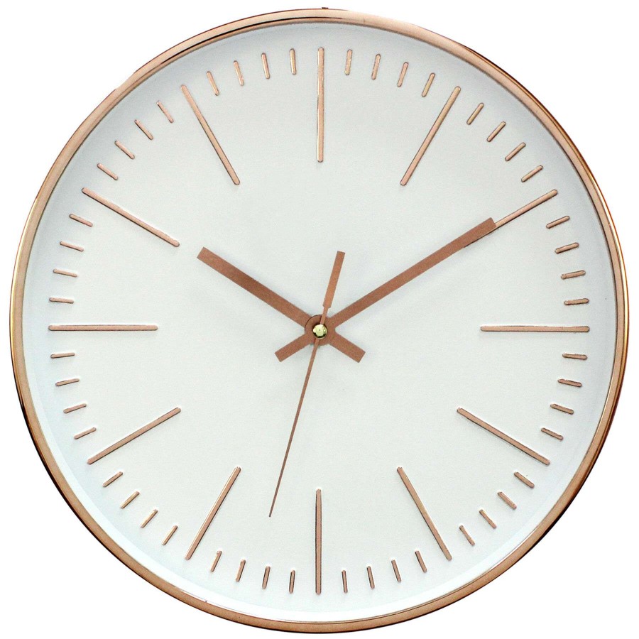 Clocks * | Metallic Copper Wall Clock 12-In. New Products