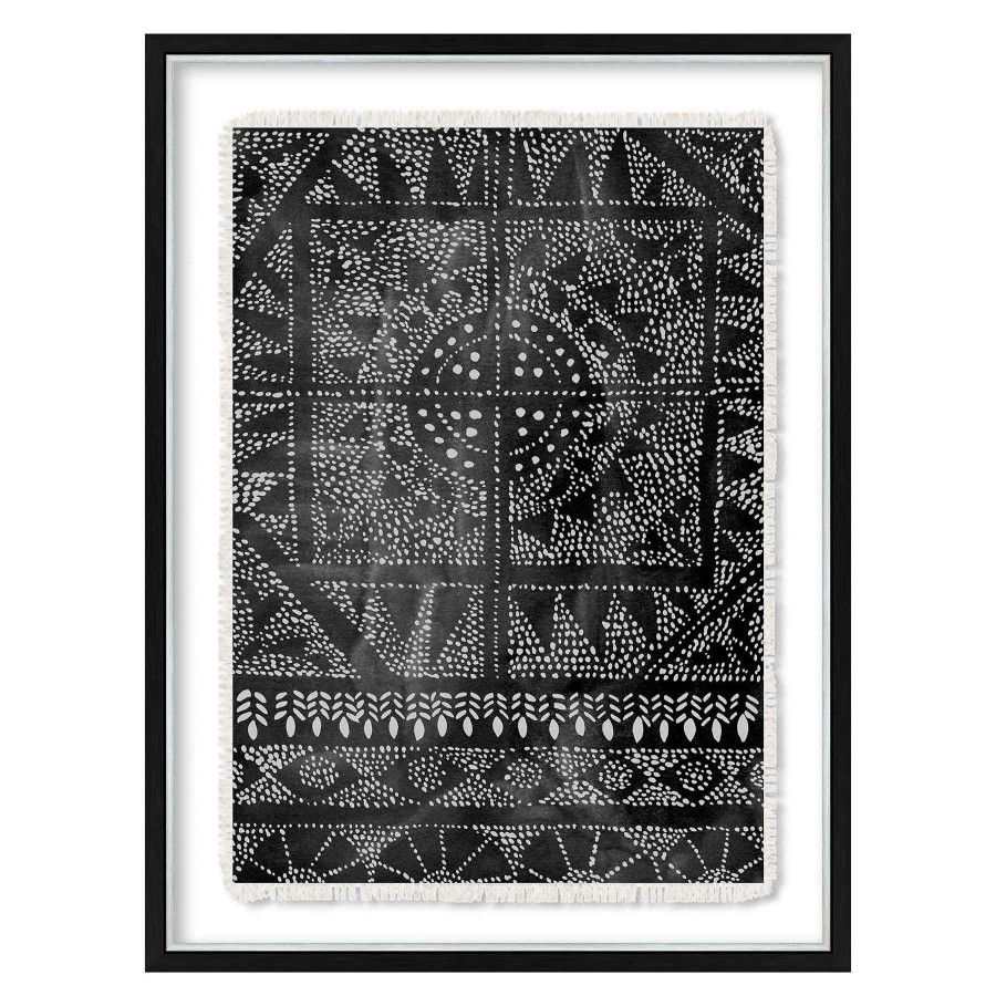 Wall Art * | Glass Framed Black Print Wall Art, 19 25 Best Quality