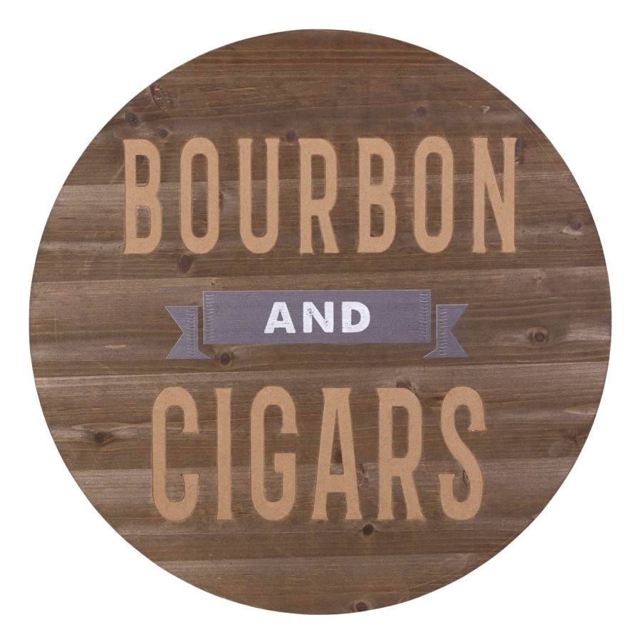 Wall Art * | 24X24 Bourbon Cigars Wall Art Exclusive Design