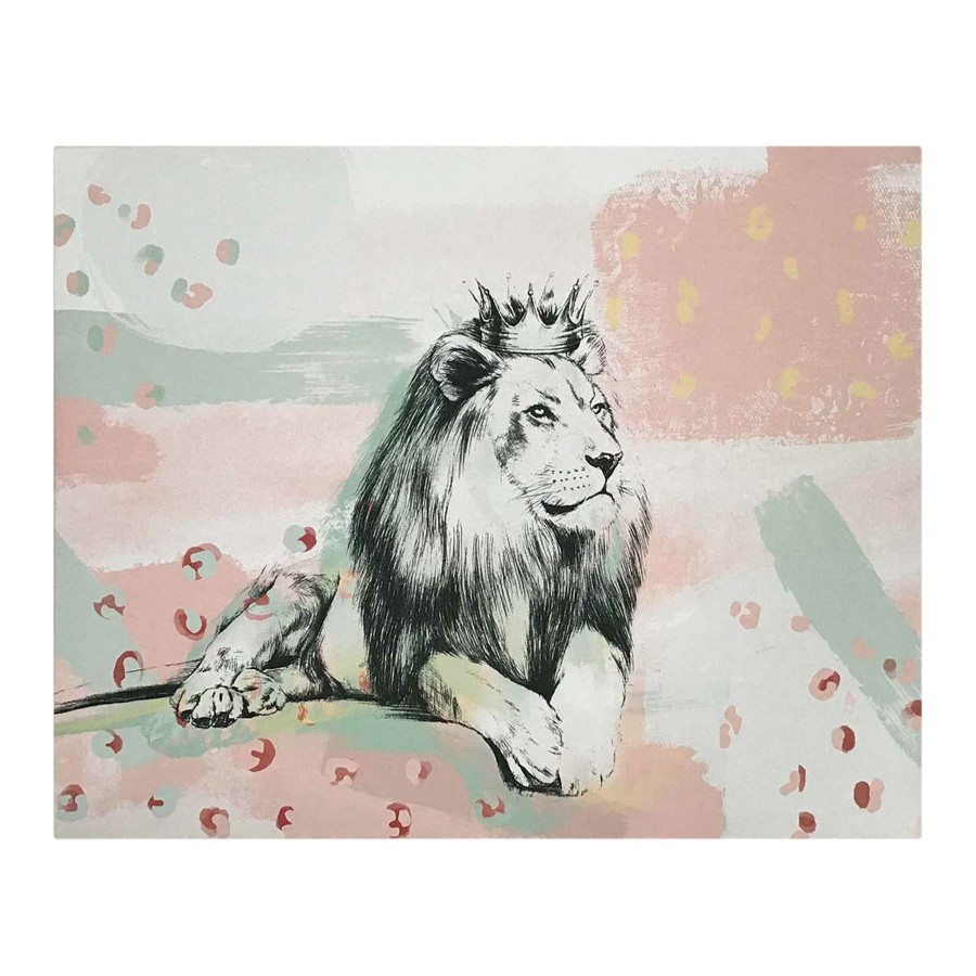 Wall Art * | Lion Canvas Wall Art, 16 20 Special Style