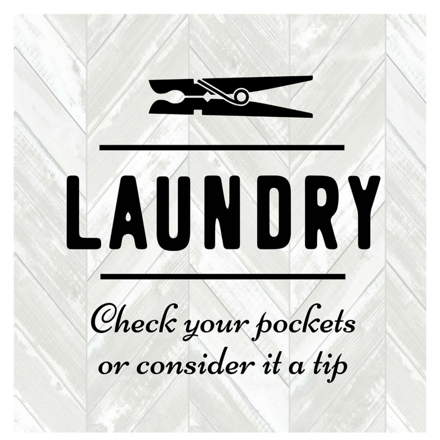 Wall Art * | 16X16 Laundry Canvas Wall Art Nice Style