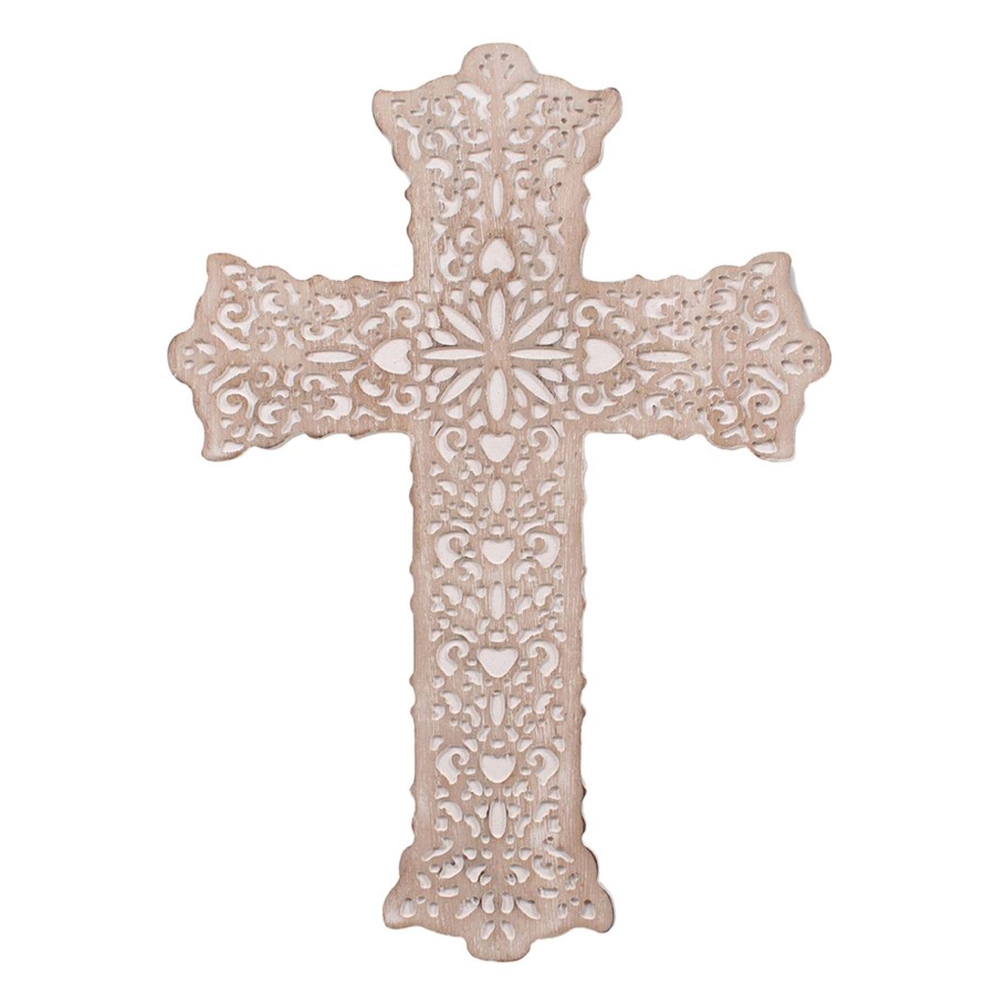 Wall Art * | 12X16 Carved Cross Tendy Style