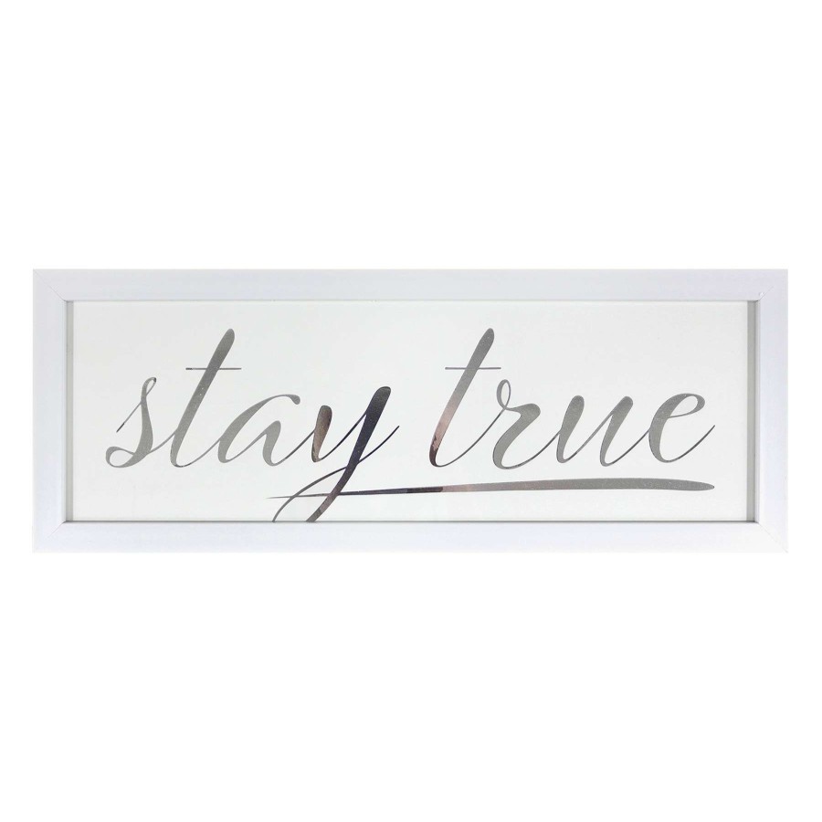 Wall Art * | 6X18 Framed Stay True Wall Art Unique Style