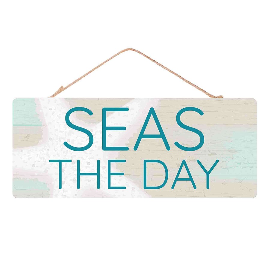 Wall Art * | Ty Pennington Seas The Day Hanging Wall Sign, 12 Special Style