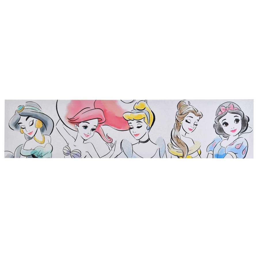 Wall Art * | Disney Princess Group Watercolor Canvas Wall Art, 36 9 Discount Store