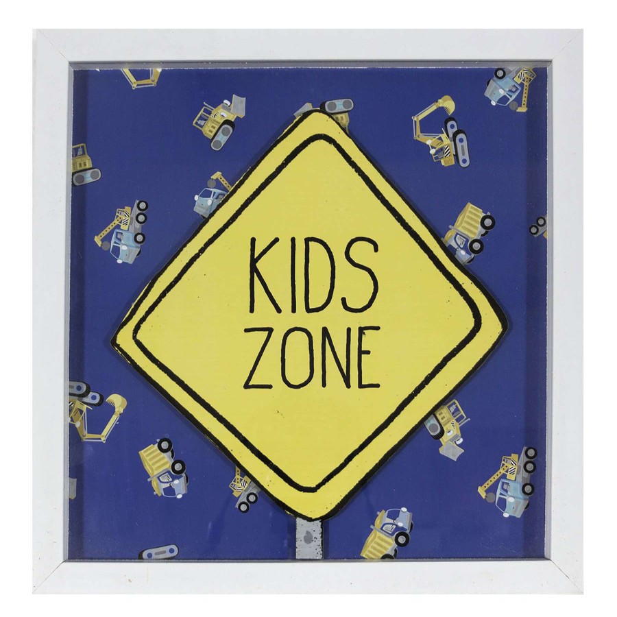 Wall Art * | 12X12 Kids Zone Print Under Glass At Unbeatable Price