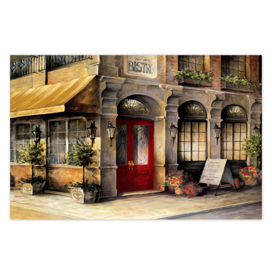 Wall Art * | Bistro Doorway Canvas Wall Art, 22 23 Hot Sell