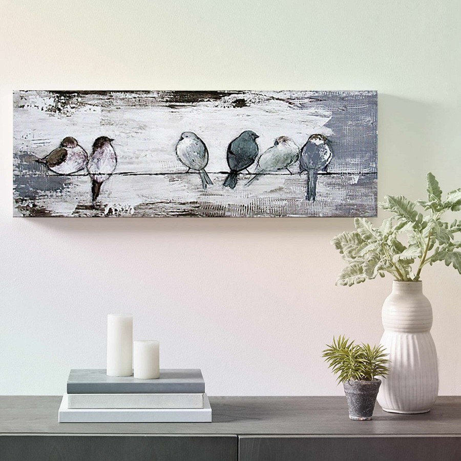 Wall Art * | Song Bird Chorus Canvas Wall Art, 36 12 Online Discount