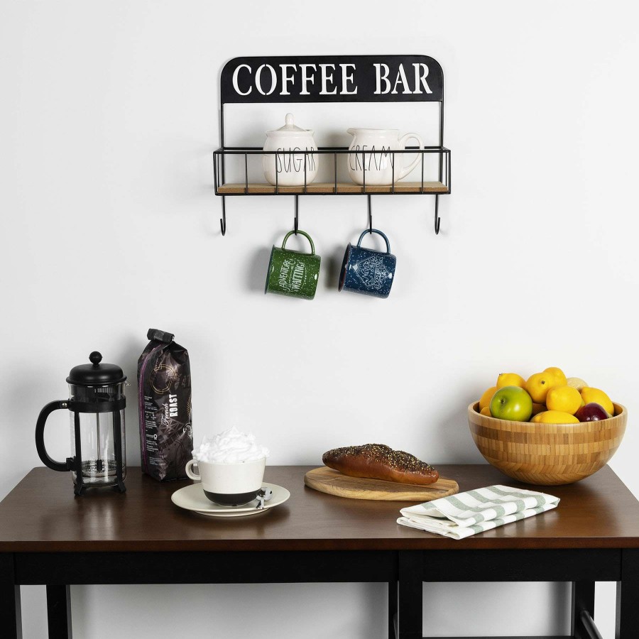 Wall Art * | 16X12 Coffee Bar Hooks Wall Art Half Price