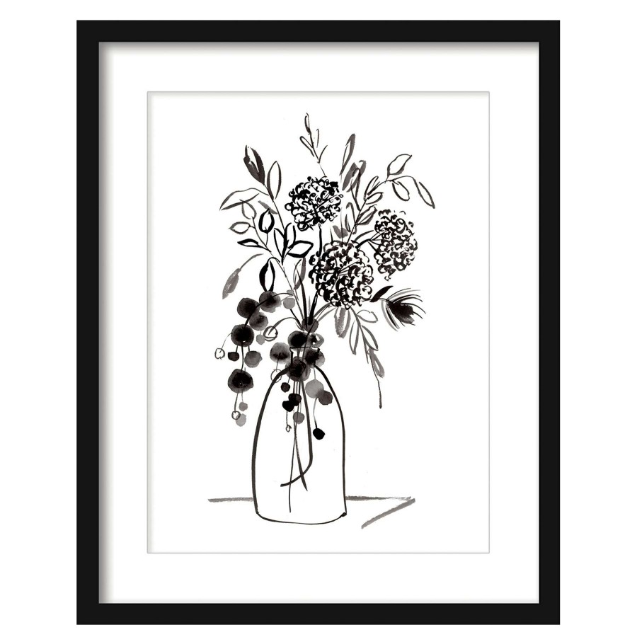 Wall Art * | Framed Floral Print Under Glass, 17 21 Latest Fashion