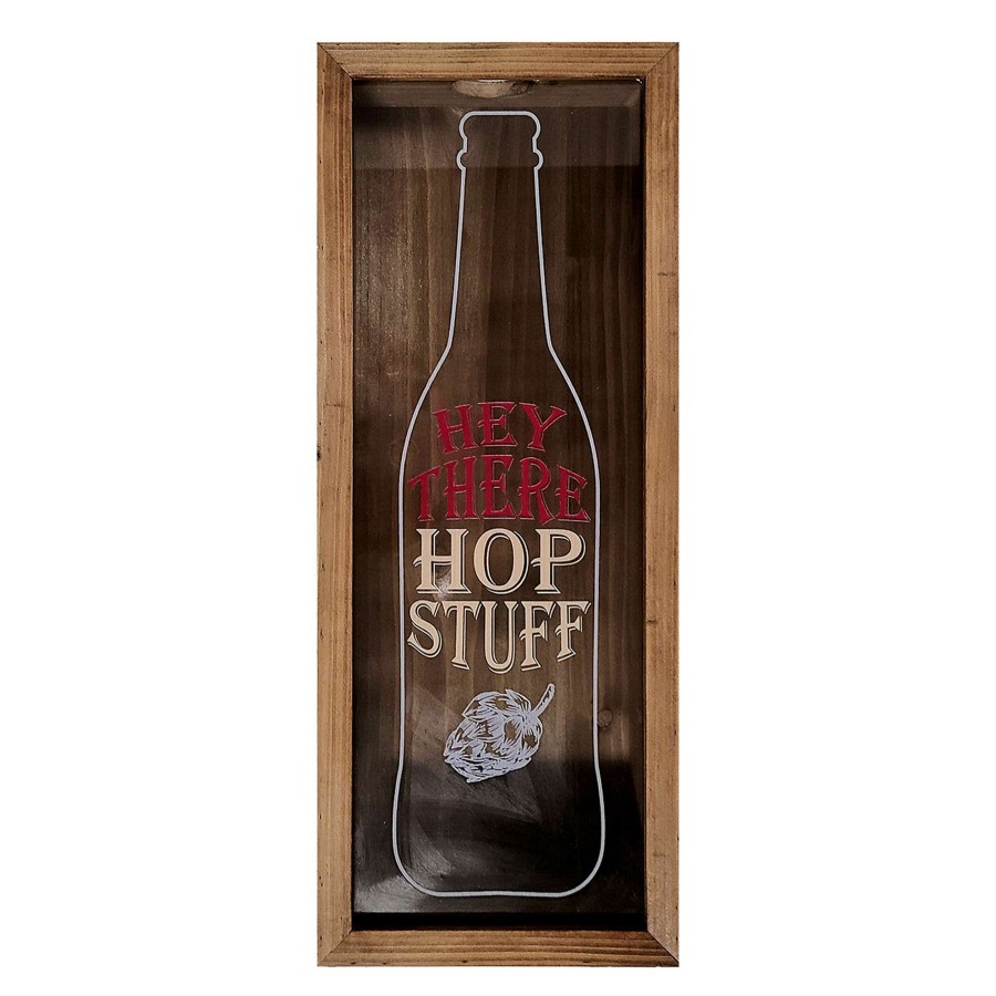 Wall Art * | 6X16 Hey There Hop Stuff Bottle Cap Holder Wall Decor Nice Style