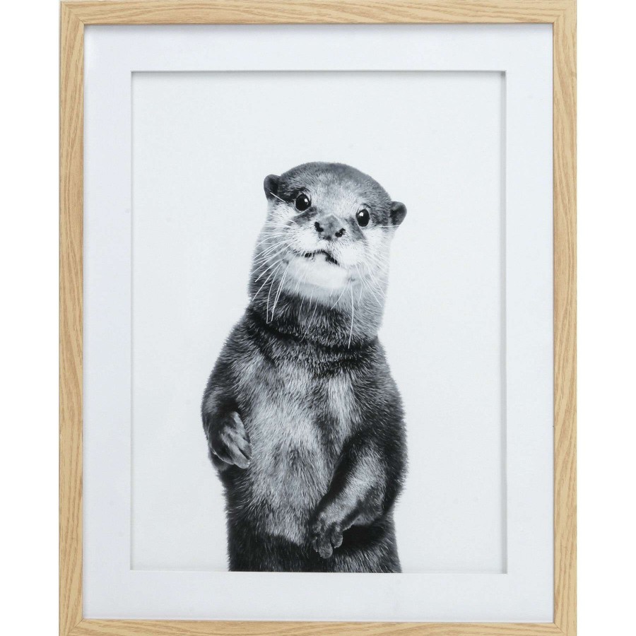 Wall Art * | 17X21 Otter Framed/Glass Art Promotion