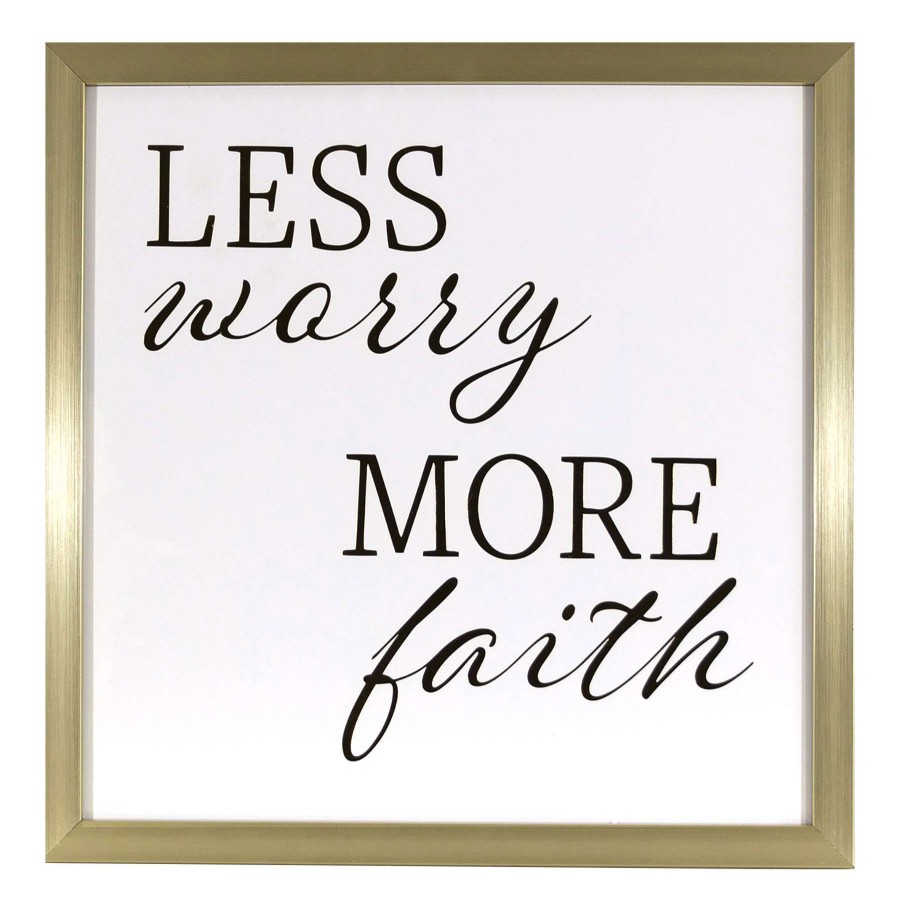 Wall Art * | 14X14 Framed More Faith Wall Art At Unbeatable Price