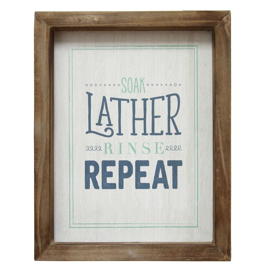 Wall Art * | 8X10 Soak Lather Rinse Repeat Framed Wall Art Special Design