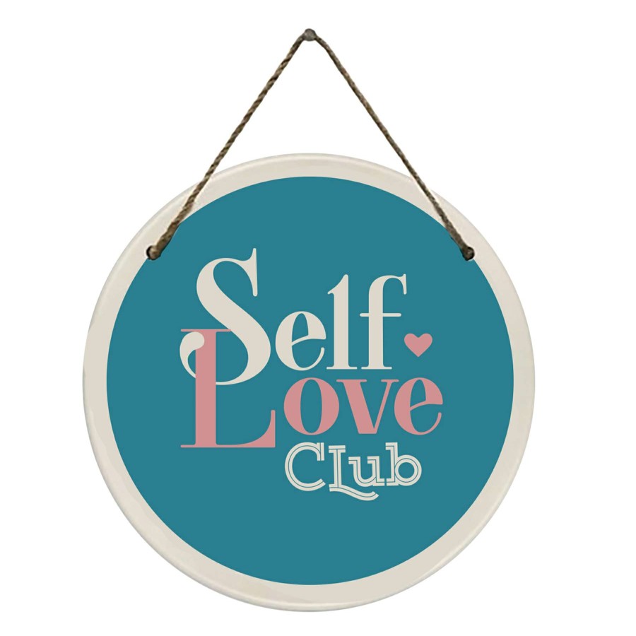 Wall Art * | 8X8 Self Love Club Sign At Low Price