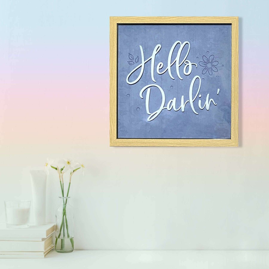 Wall Art * | Hello Darlin' Framed Wall Art, 13 Special Design