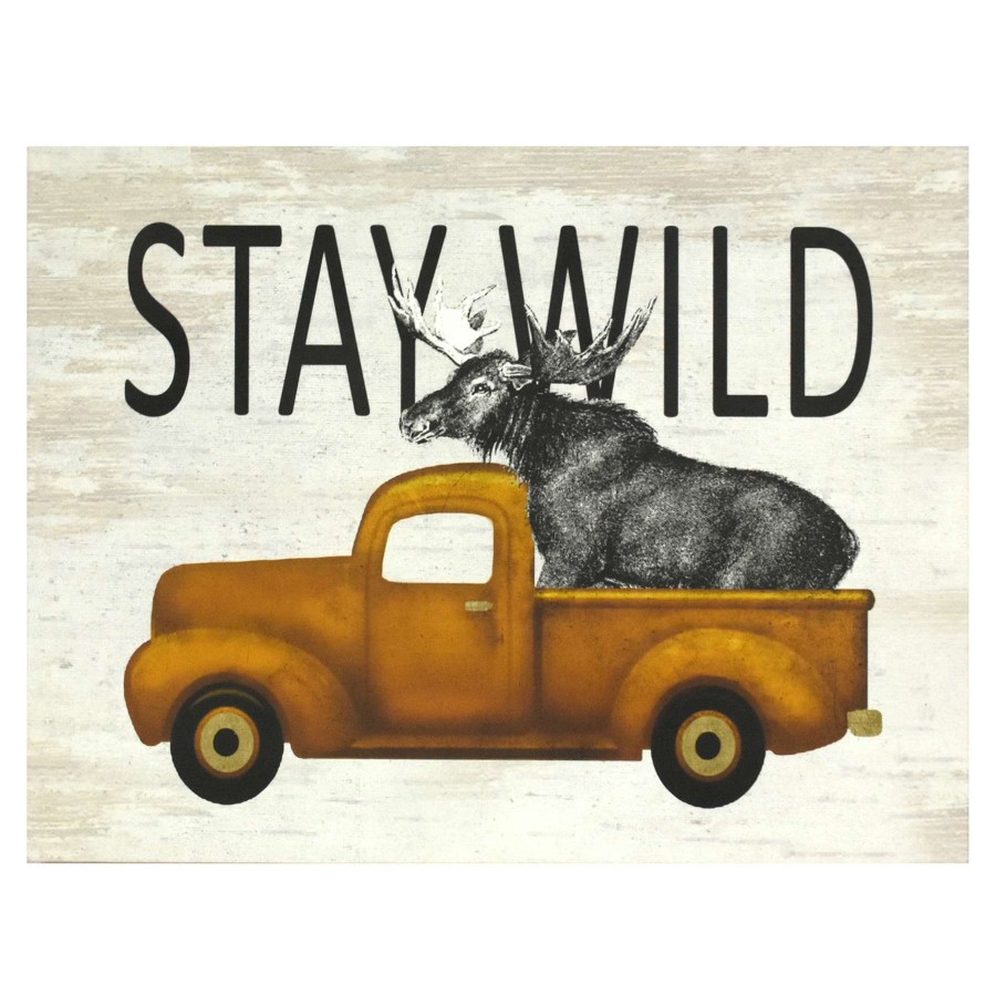 Wall Art * | Ty Pennington 16X12 Stay Wild Canvas Wall Art Promotion