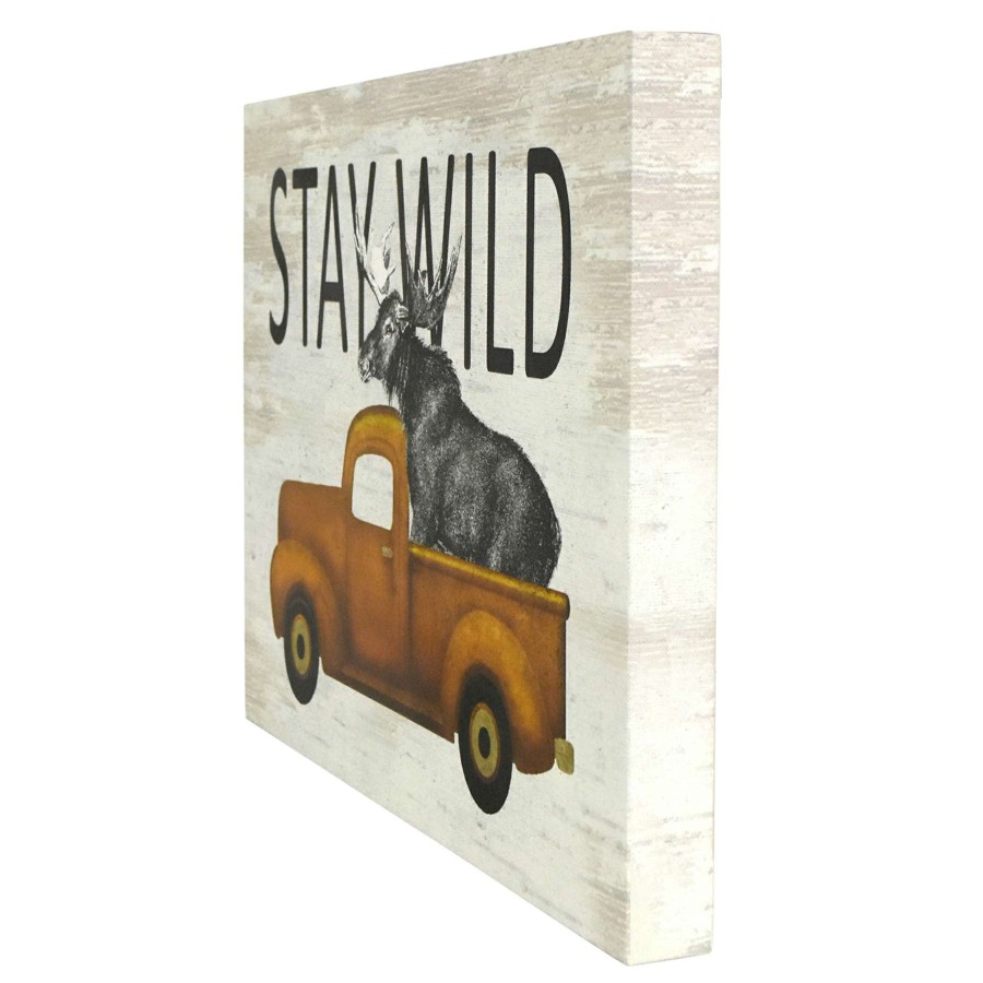 Wall Art * | Ty Pennington 16X12 Stay Wild Canvas Wall Art Promotion