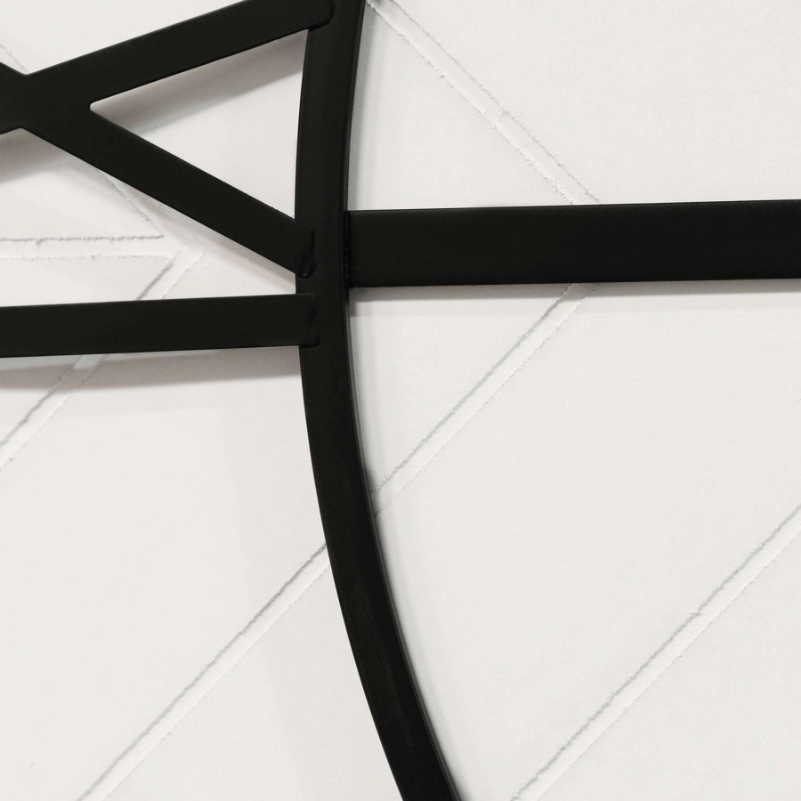 Clocks * | Oversized Henry Black & White Wood Wall Clock, 31.5 Special Design