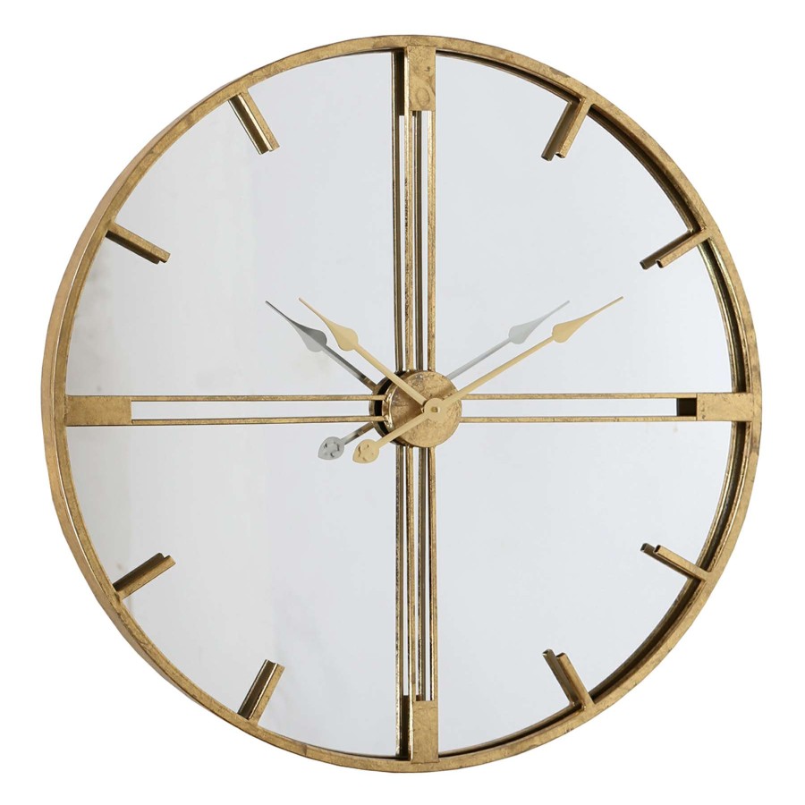 Clocks * | Tracey Boyd 30D Metal Mirrored Wall Clock Clearance