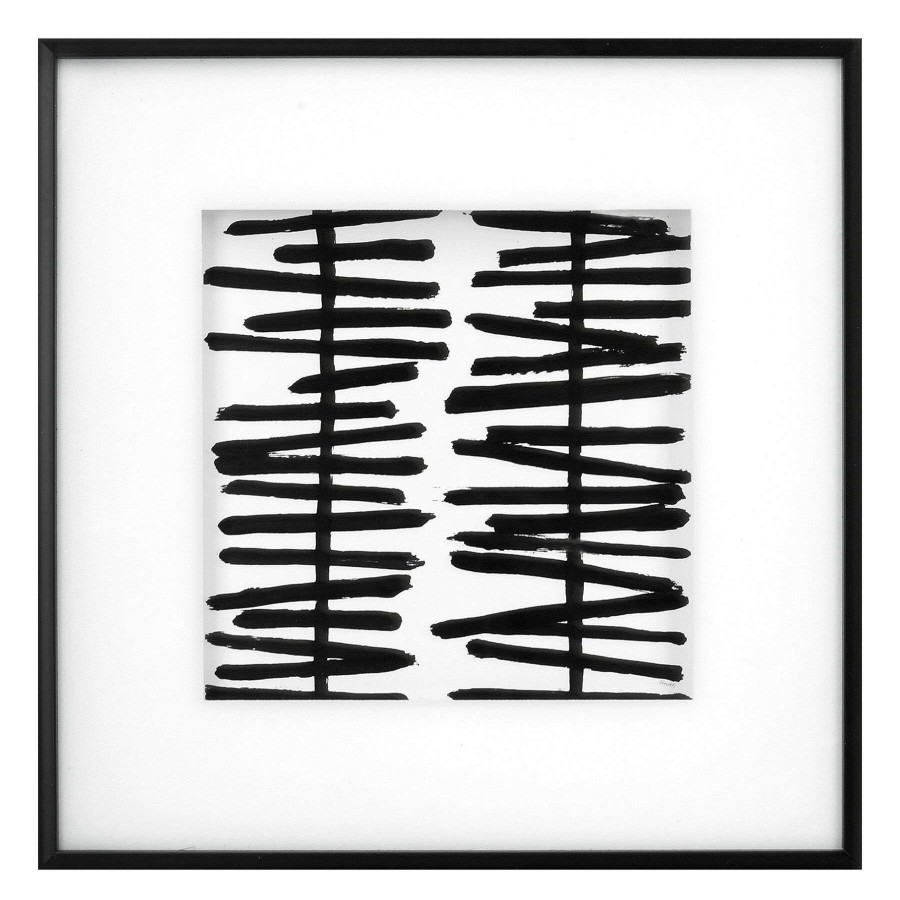 Wall Art * | Glass Framed Lines Meet Curves Wall Art, 16 Brilliant Design