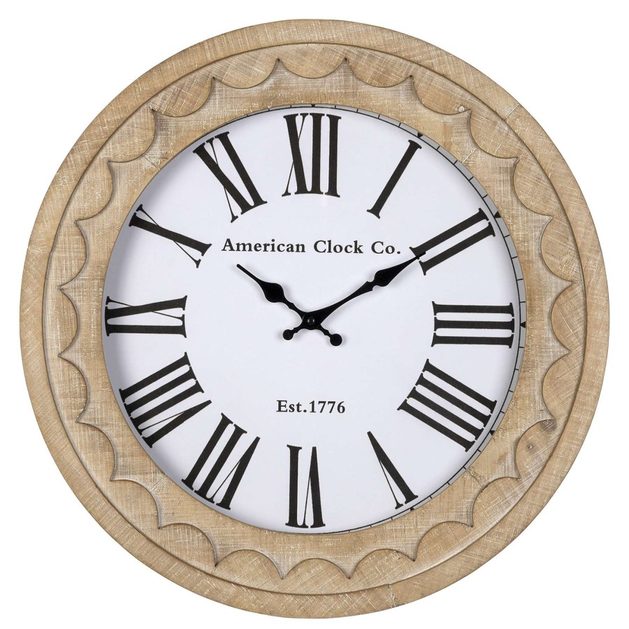 Clocks * | Natural Look Wall Clock, 20 Special Design