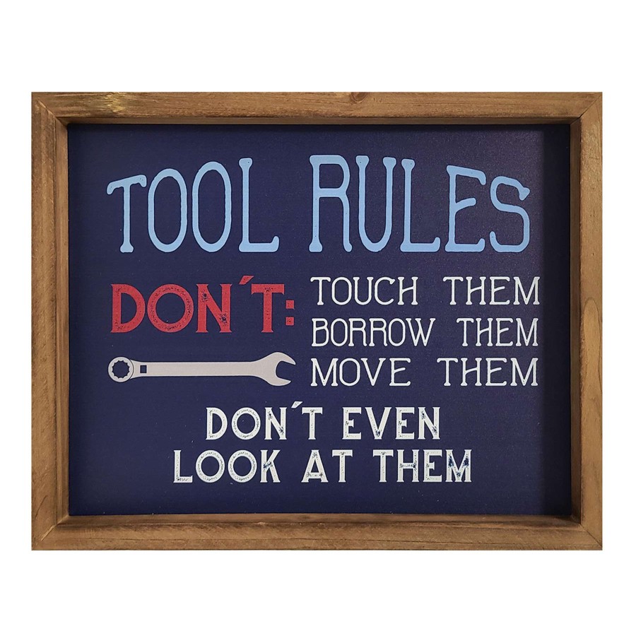 Wall Art * | 11X14 Tool Rules Excellent Quality