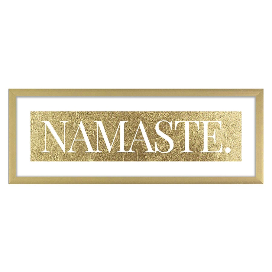 Wall Art * | 6X18 Framed Namaste Wall Art Hot Sell