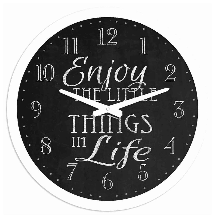 Clocks * | 12X12 Enjoy The Little Things Wall Clock Shoping Model