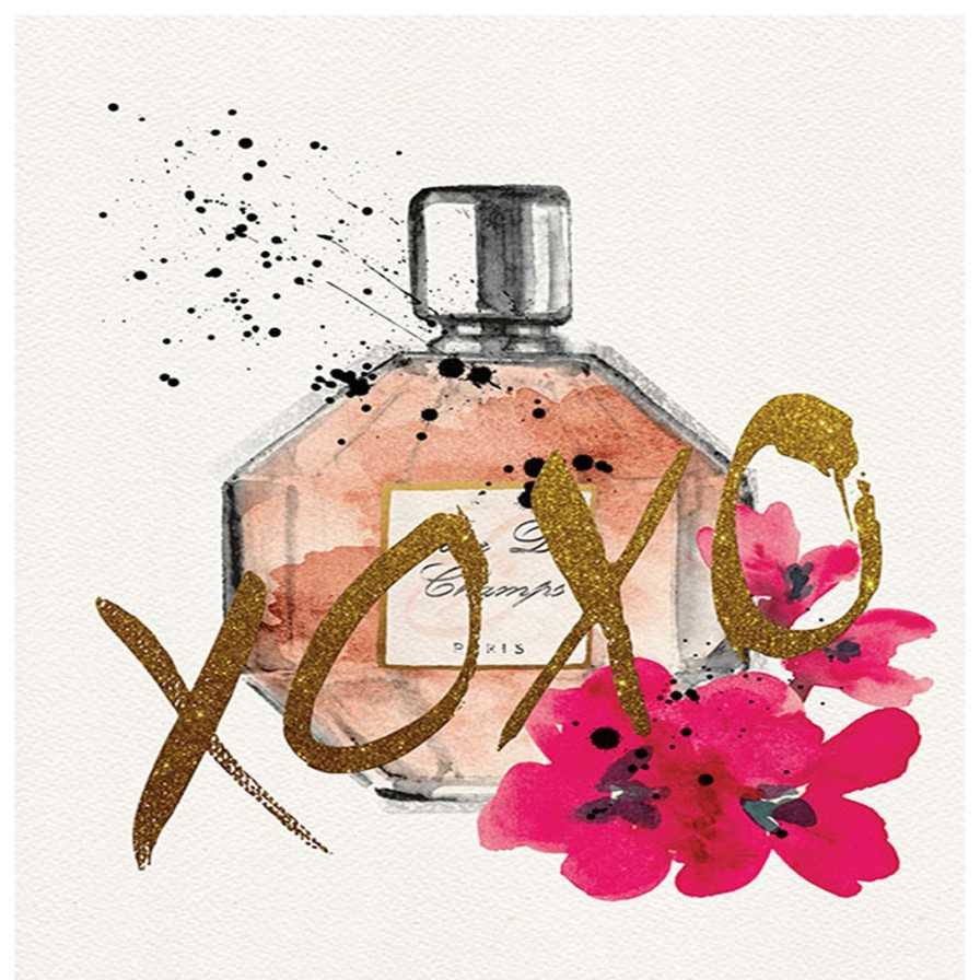 Wall Art * | Floral Xoxo Canvas Wall Art, 18 24 High Quality