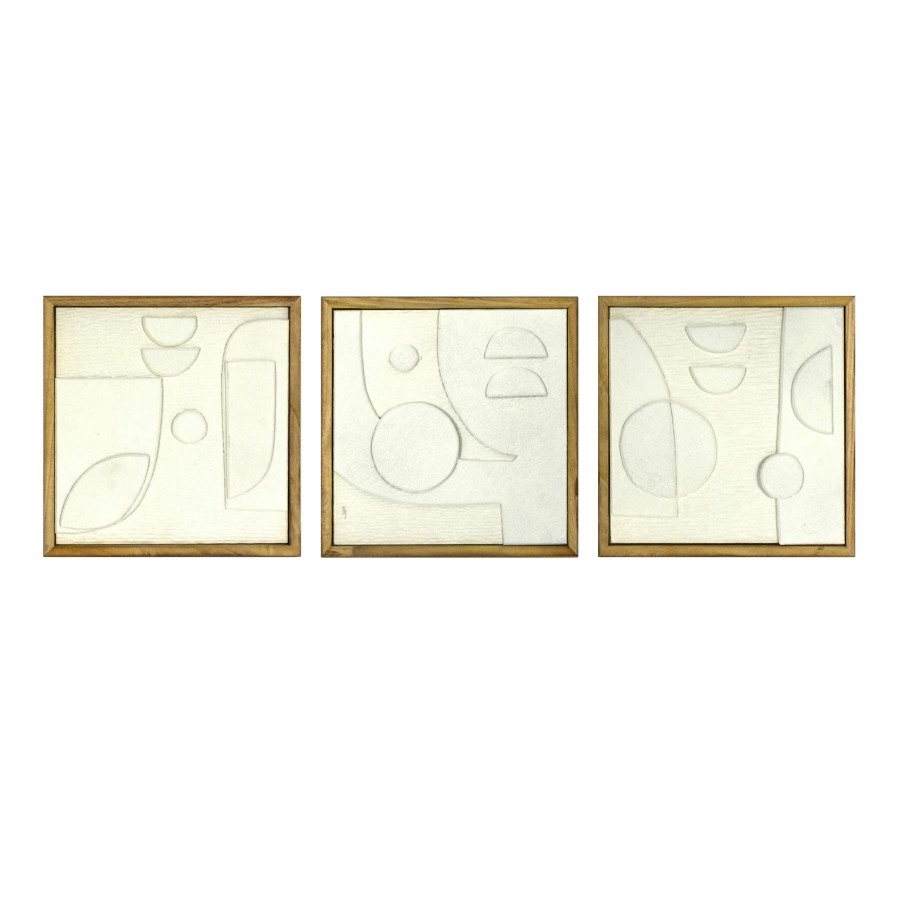 Wall Art * | 3-Piece Textured Abstract Framed Wall Art, 12 Store