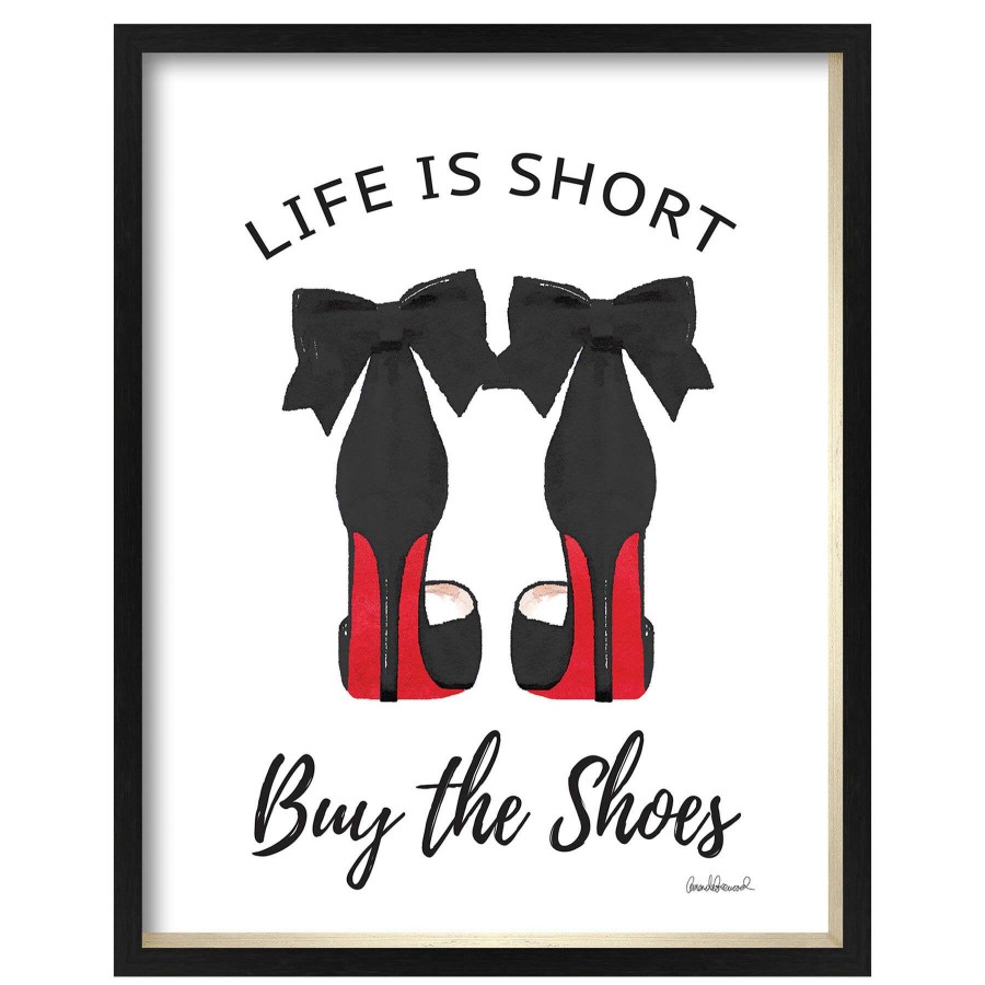 Wall Art * | 17X21 Buy The Shoes Framed Art Under Glass Hot Sale